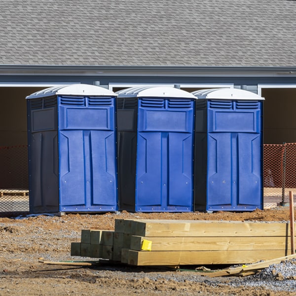 what is the maximum capacity for a single porta potty in Pisgah AL